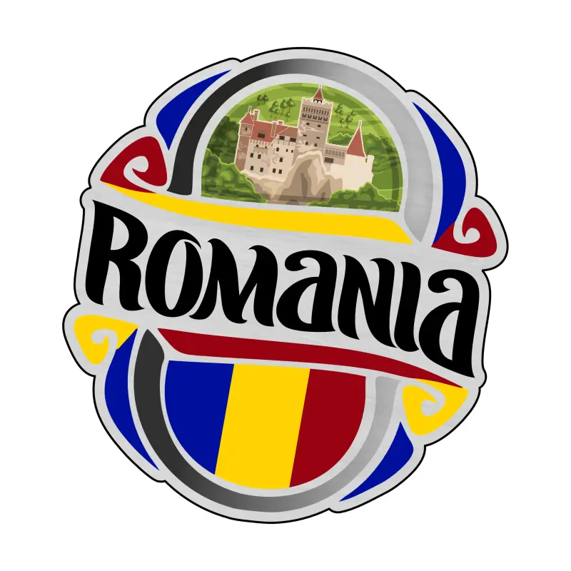 Mgs123-castelul bran romania, magnet frigider